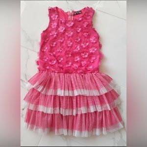 Tempted Sleeveless dress for little girls / pink/ size: 6/ tulle